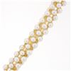 Image 6 : Vintage Multi Strand 4 to 4.5mm Barrel Pearl Necklace 14K Yellow Gold Clasp