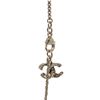 Image 4 : Chanel Silver CC Chain Necklace