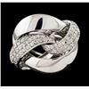Image 2 : 0.51 ctw Diamond Ring - 14KT White Gold