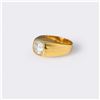 Image 2 : 18k Yellow Gold & Moissanite Ring