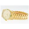 Image 3 : Rolex Mens 18K Yellow Gold Day Date President Champagne Diamond & Emerald Watch