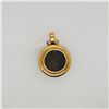 Image 1 : Heavy 18K Yellow Gold Pendant With Rubies & Imperial Roman Copper Coin