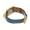 Image 4 : Hermes Blue gold-Plated and Leather Medor Quartz 20mm Watch