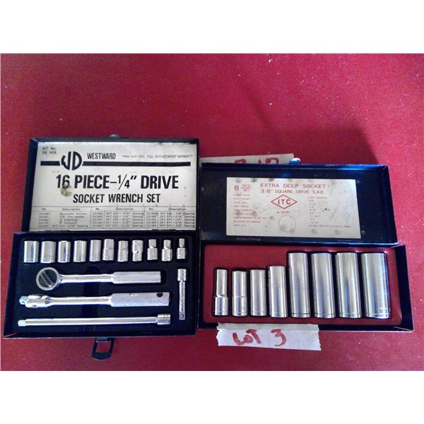 1/4 and 3/8 socket sets