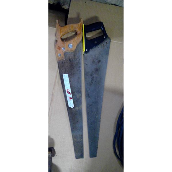 2 wood saws