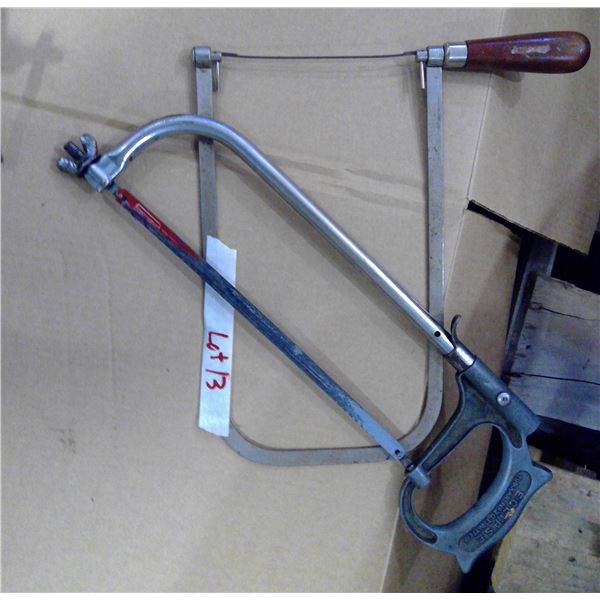 Hacksaw and deep cut saw