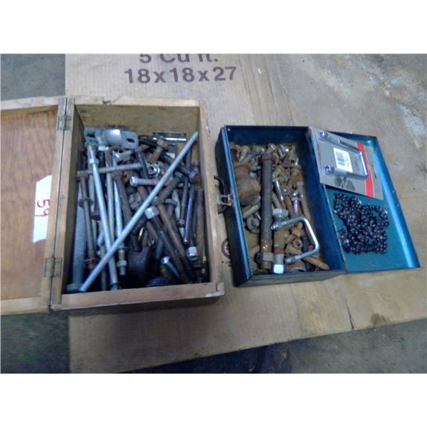 2 containers with misc. supplies