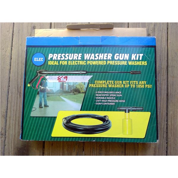 Pressure washer gun kit