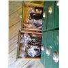 Image 2 : Storage drawers cupboard with contents ( 21"D, 59" H, 30.5 " W)