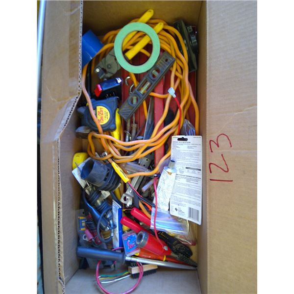 Box of misc. tools and supplies