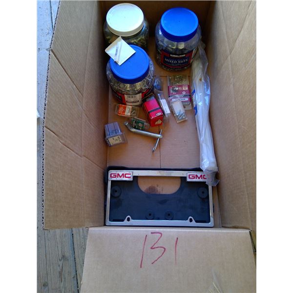 Box of assorted fasteners, bolts and misc. items