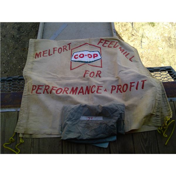 Melfort Coop Feedmill banner and small material