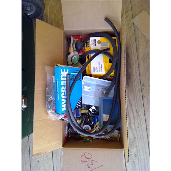 Box of misc. vehicle parts