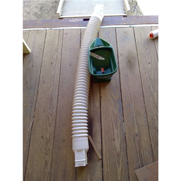 Scott's handy seeder and downspout extension