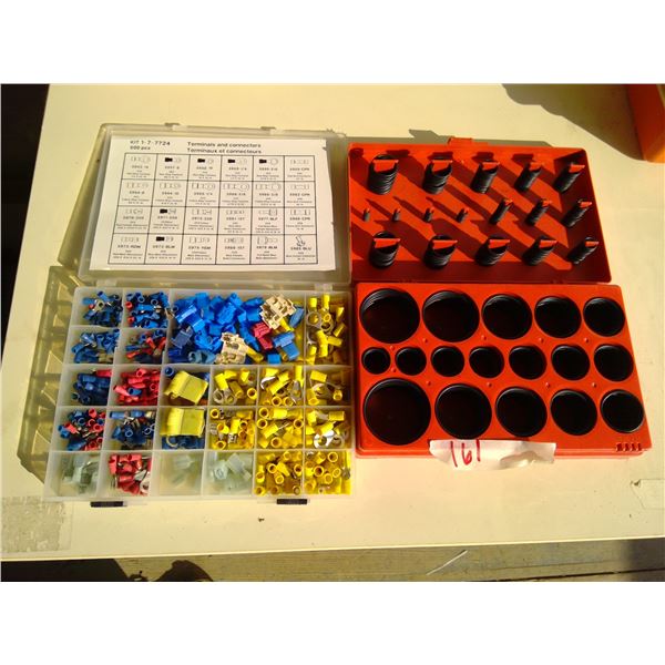 O ring assortment and wiring connectors