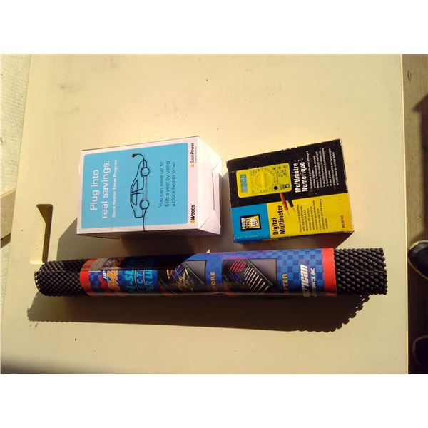 Multimeter, timer and butane torch