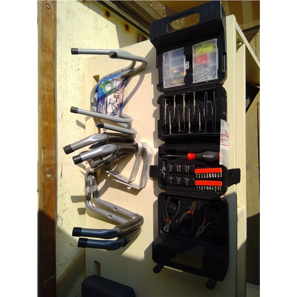 3 sets of hangers and tool kit