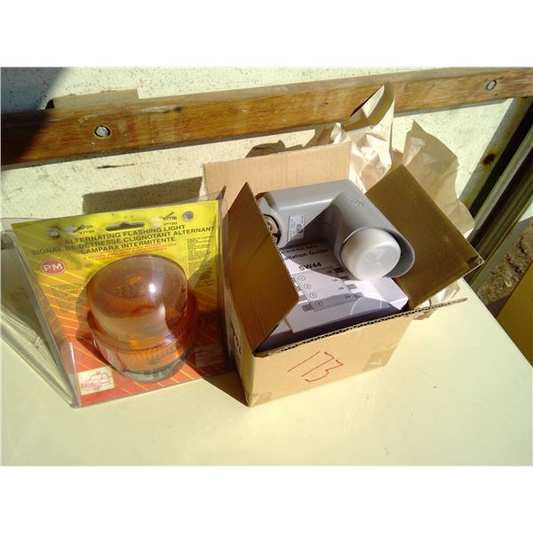 Multi satellite switch, satellite head and alternating light