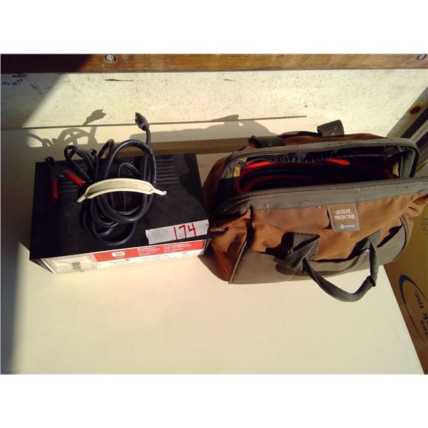 Allanson 6 amp battery charger and heavy booster cables