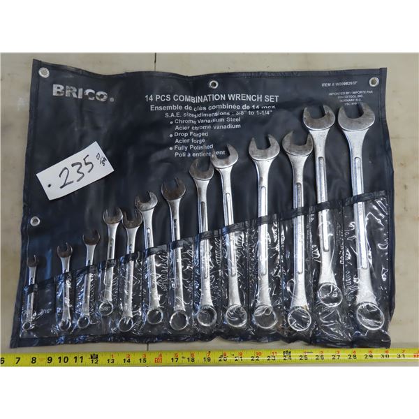 Brico 14Pcs Combination wrench set - complete set