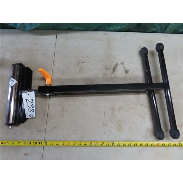 Table saw stand with roller