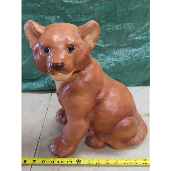 Cute Ceramic decorative Cougar cub- Perfect to add to your lawn or garden décor