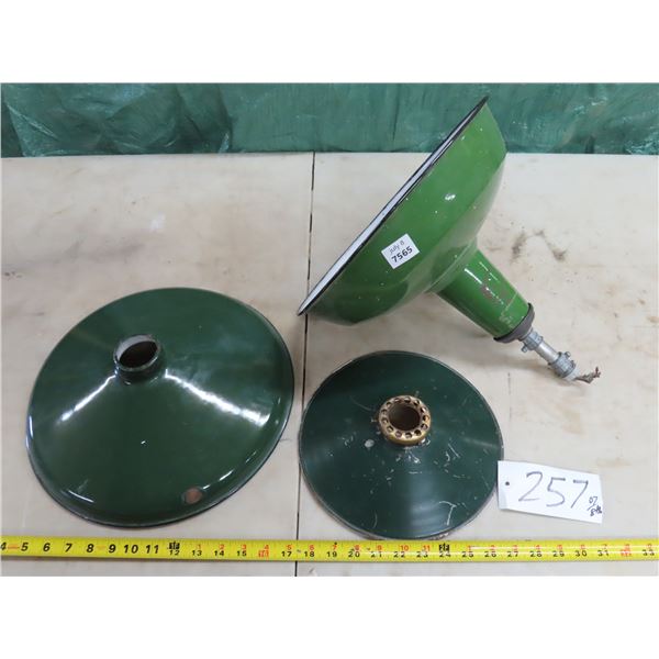 Antique green light fixtures