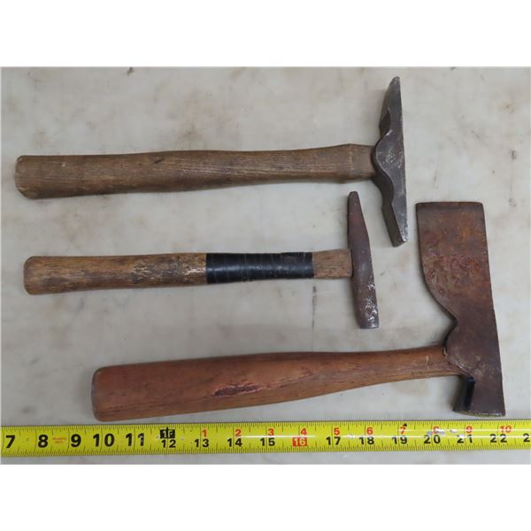 3 Vintage Hammers