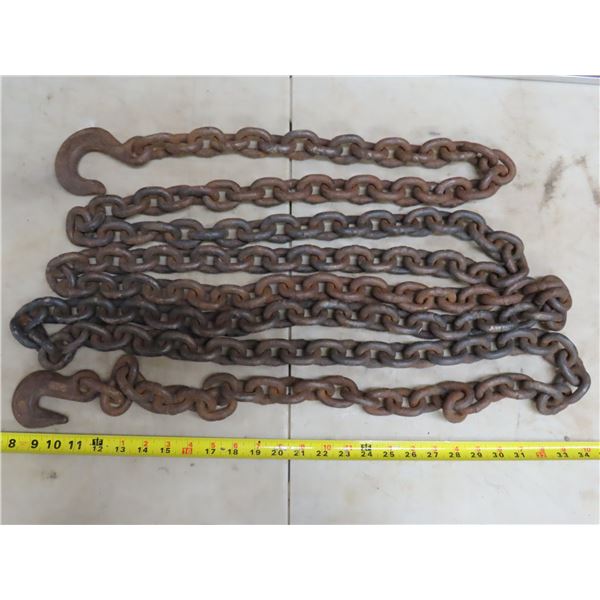 17ft chain with 2 hooks