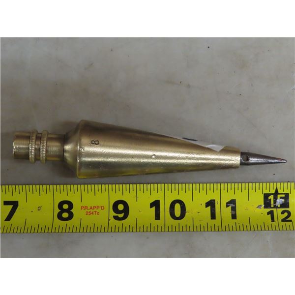 Vintage brass plumb Bob