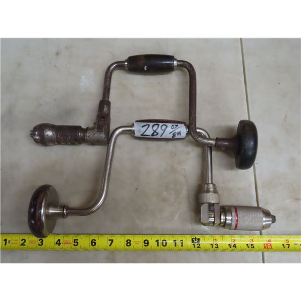 2 Antique Brace Drills