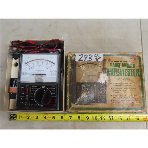 Vintage Range Doubler Multitester- Micranta