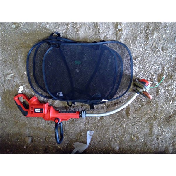 B&D weed wacker and window shade