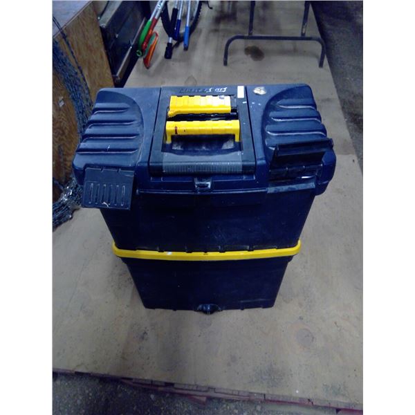 Mastercraft 2 piece rolling tool box with some tools