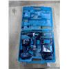 Image 1 : Makita drill set and impact, charger, battery  ( works)