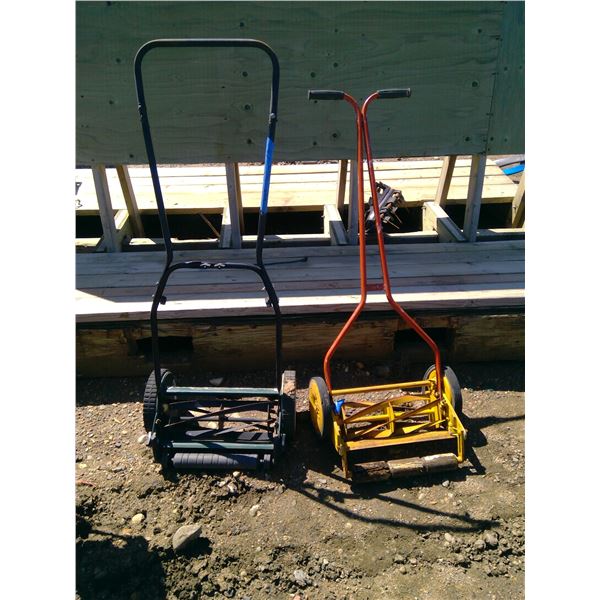 2 push mowers