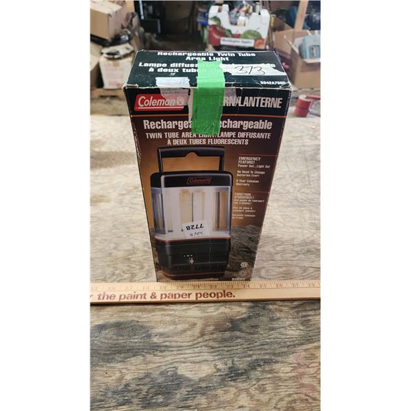 Coleman rechargeable twin tube area light/lantern