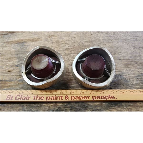 Pair of Vintage 1962 Chevy Impala tail lights - one with back up light
