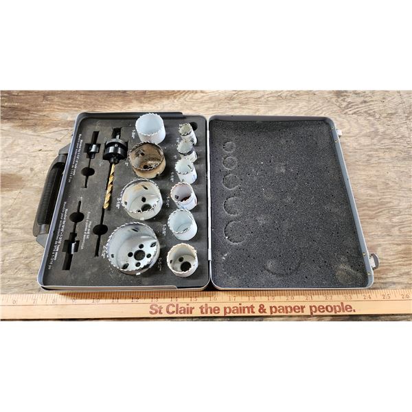 Mastercraft hole saw bits - 7/8s-2.5"