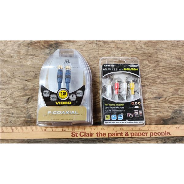 New Coax and AV cables - sealed