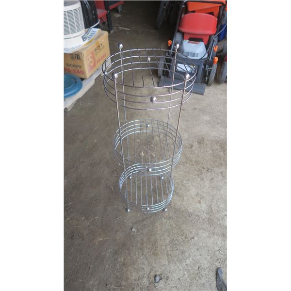 round wire side table - 12"x11"x31.5"