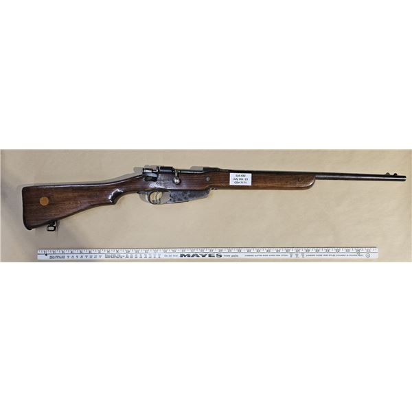 Carcano 6.5 cal, bolt action rifle - no serial no.