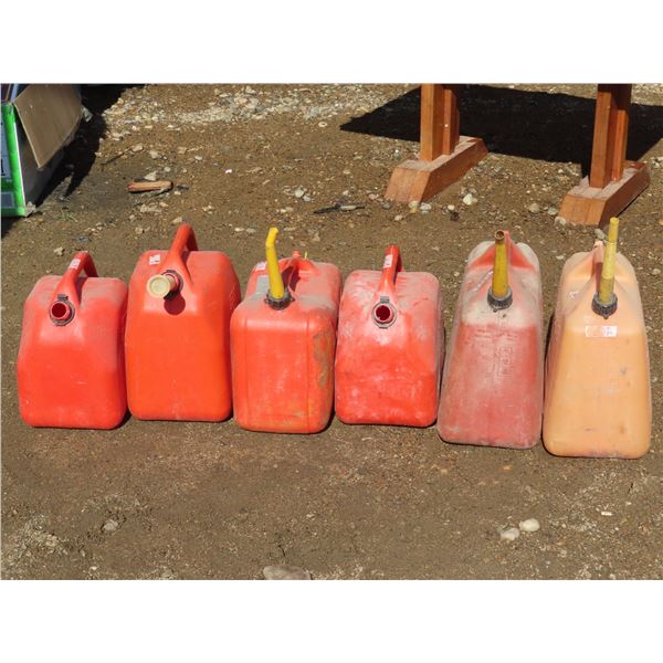 5 Large gas cans