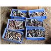 Image 2 : 6 plastic tubs of Nuts/Bolts/Etc. + Box of Screw/Nails/Etc.
