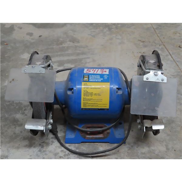 8" Heavy Duty6 Bench Grinder- Power fist- Model: 8109217 - Looks new