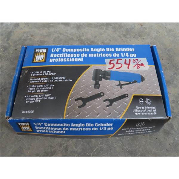 1/4" Composite Angle Die Grinder - Brand new - Power fist