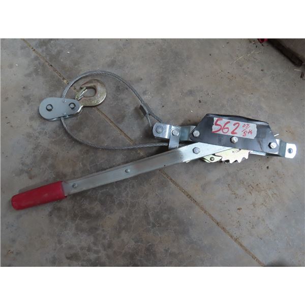 Cable puller with 1 hook
