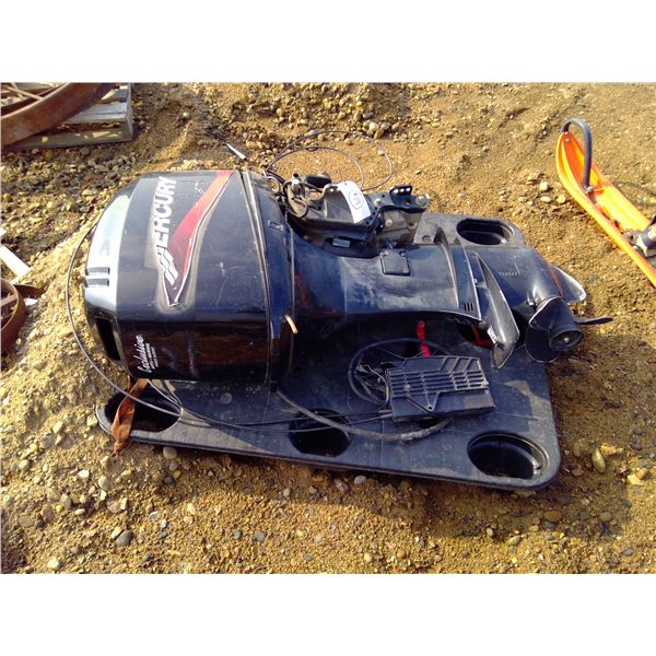 MERCURY OUTBOARD 40 HP SER # 0T005519 C/W controls and tilt/trim