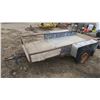 Image 2 : 9ft flatdeck trailer - no vin, 67" wide, 45" inside