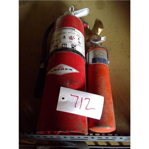 2 fire extinguishers